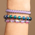 Éclair violet | Bracelet Oeuf Océan Verre Sirène